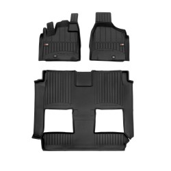 Tappetini per auto Proline 3D compatibili con Dodge Grand Caravan V 2007-2020 su misura in gomma | Tipo Auto: Van | Note: 7 posti, sedili sportivi, super console, non compatibile con versione swivel'n'go